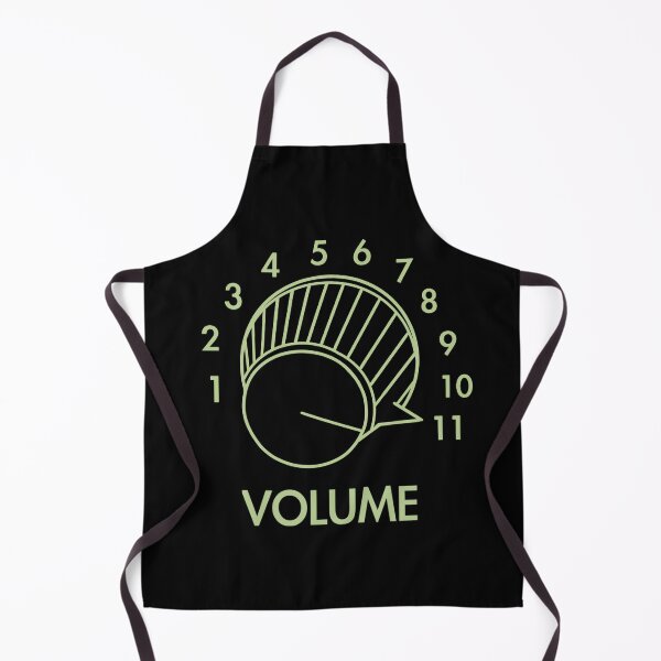Aperçu de l'œuvre Bouton de volume 11 Funny Guitar Musician T-Shirt Gift Rock Heavy Metal Green Print créée et vendue par blueversion.