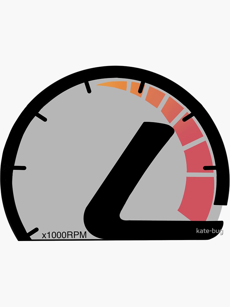 "Lexus RPM meter" Sticker for Sale by katebug Redbubble