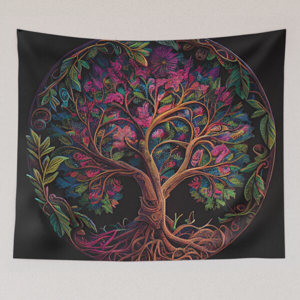 Item preview, Tree of Life Illustration designed and sold by OccultDreams.