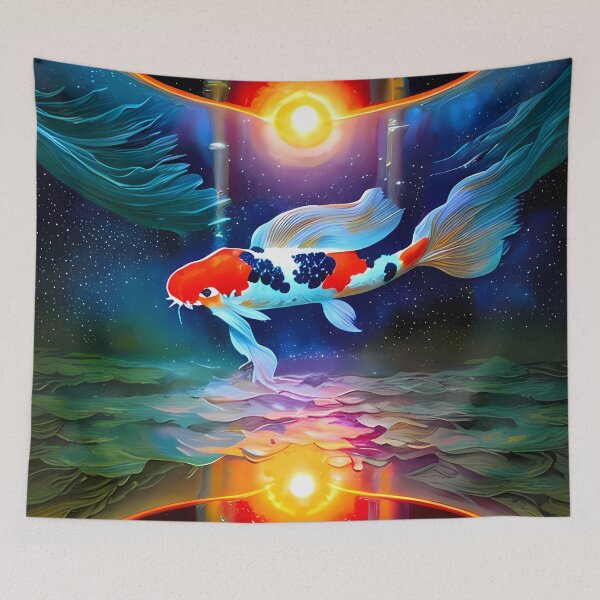 Item preview, Japanese koi fish designed and sold by BigBrainArtwork.