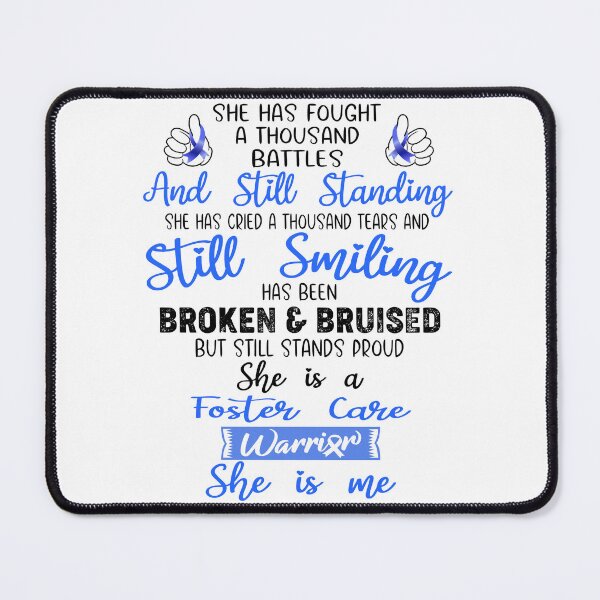 Item preview, Foster Care Warrior SHE IS ME - Support Foster Care Fighter Gifts designed and sold by Berriosly.