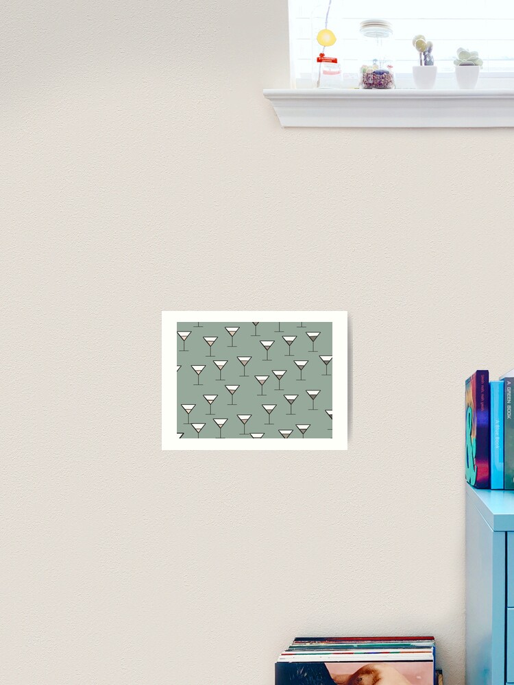 Thumbnail 2 of 3, Art Print, sage green espresso martini designed and sold by Micyak.