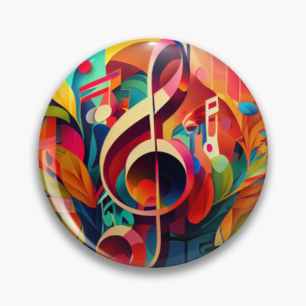 Artikelvorschau, Bright Colorful 3D Musical Print Digital Painting entworfen und verkauft von CodeAndColors.