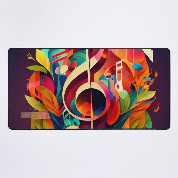Artikelvorschau, Bright Colorful 3D Musical Print Digital Painting entworfen und verkauft von CodeAndColors.