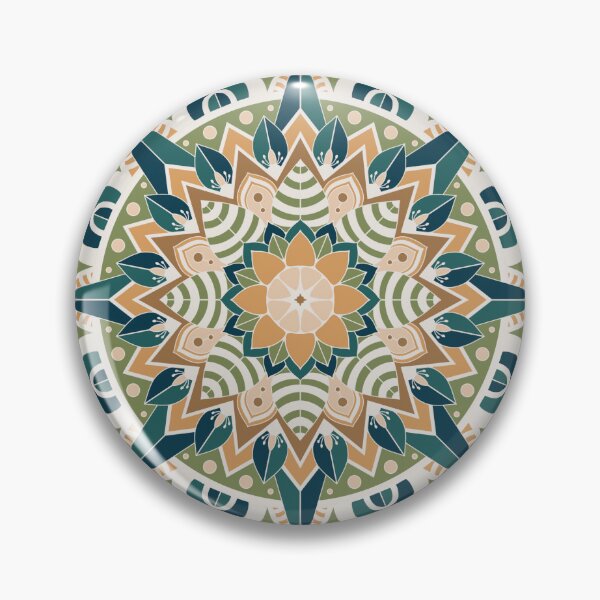Item preview, Green Star Mandala  designed and sold by OwlBeeDesigns.