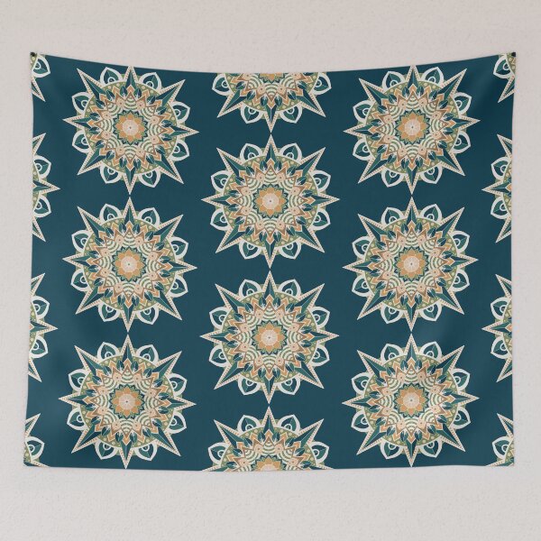 Item preview, Green Star Mandala  designed and sold by OwlBeeDesigns.