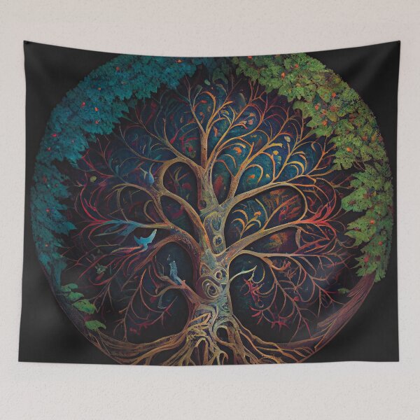 Item preview, Tree of Life Illustration (Variation) designed and sold by OccultDreams.