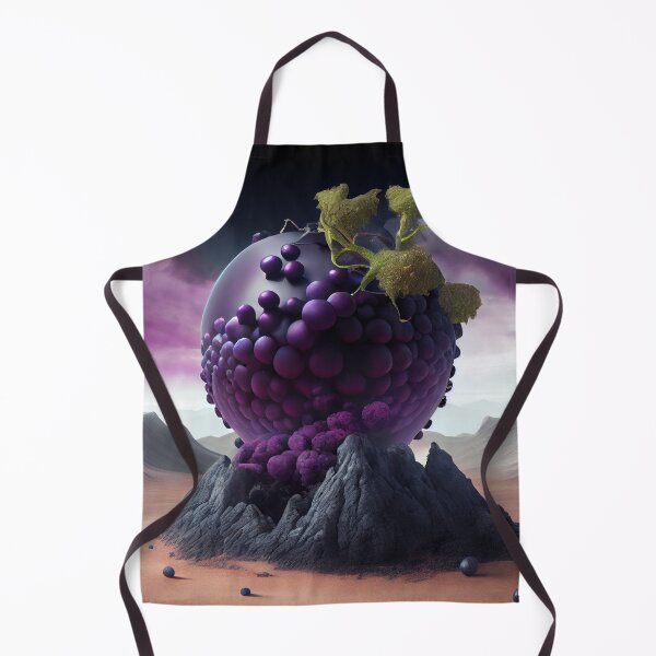 Artikelvorschau, Very Large Alien Grape with Smaller Grapes Digital Painting entworfen und verkauft von CodeAndColors.