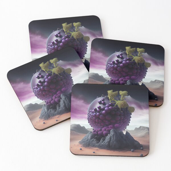 Item preview, Very Large Alien Grape with Smaller Grapes Digital Painting designed and sold by CodeAndColors.