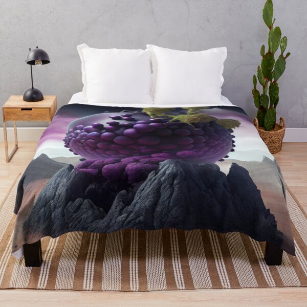 Item preview, Very Large Alien Grape with Smaller Grapes Digital Painting designed and sold by CodeAndColors.