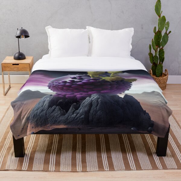 Item preview, Very Large Alien Grape with Smaller Grapes Digital Painting designed and sold by CodeAndColors.