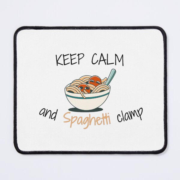 Item preview, Keep Calm And Spaghetti Clamp designed and sold by Esc4n0r.