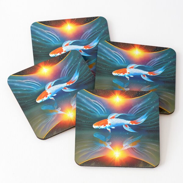 Item preview, Koi fish pisces designed and sold by BigBrainArtwork.