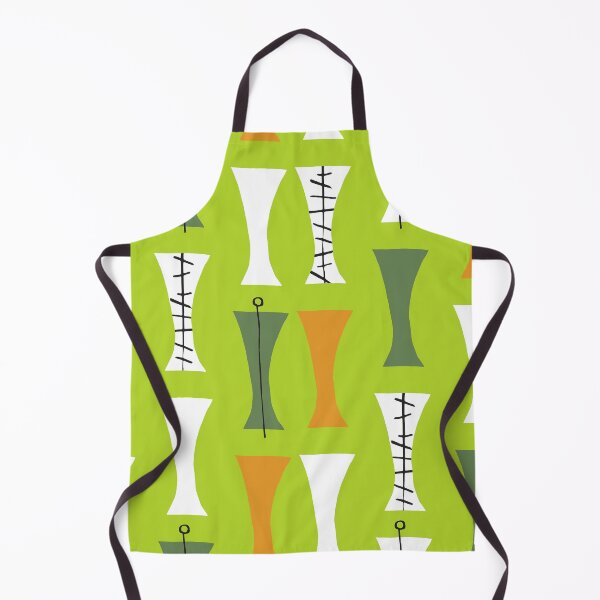 Item preview, Mid-Century Modern Pattern In Lime, Orange And Olive designed and sold by DEC02.