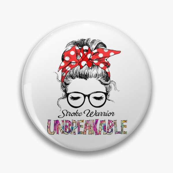Item preview, Stroke Warrior - UNBREAKABLE - Stroke Ribbon designed and sold by Tifrop.