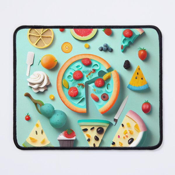 Item preview, Fun Abstract Colorful Food Collection Clay Digital Painting designed and sold by CodeAndColors.