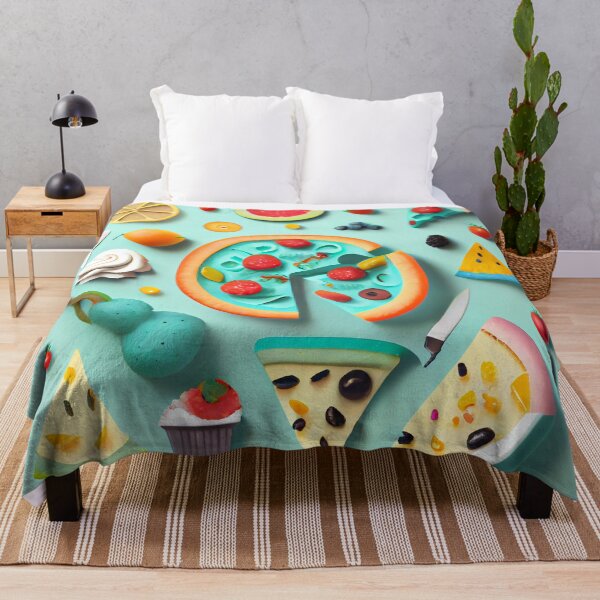 Item preview, Fun Abstract Colorful Food Collection Clay Digital Painting designed and sold by CodeAndColors.
