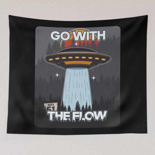 Item preview, UFO GO WITH THE FLOW designed and sold by HomeCoquette.