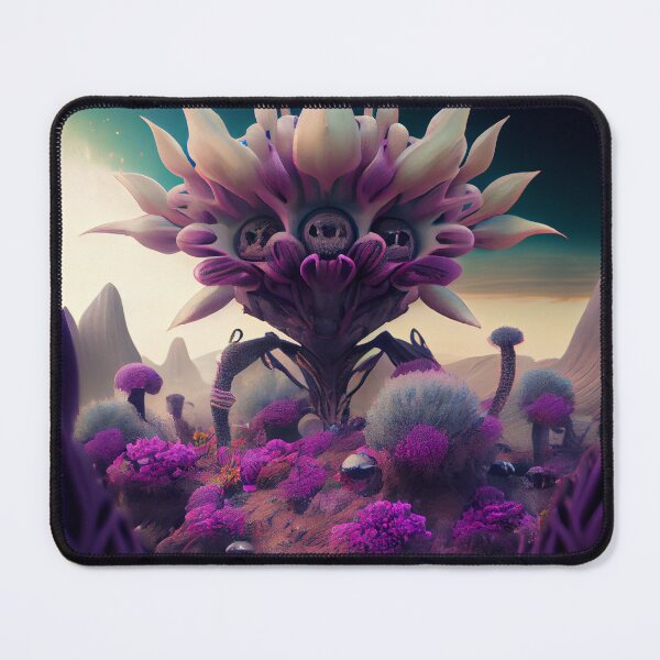 Artikelvorschau, Huge Alien Flower in Alien Flora in Space Digital Painting entworfen und verkauft von CodeAndColors.