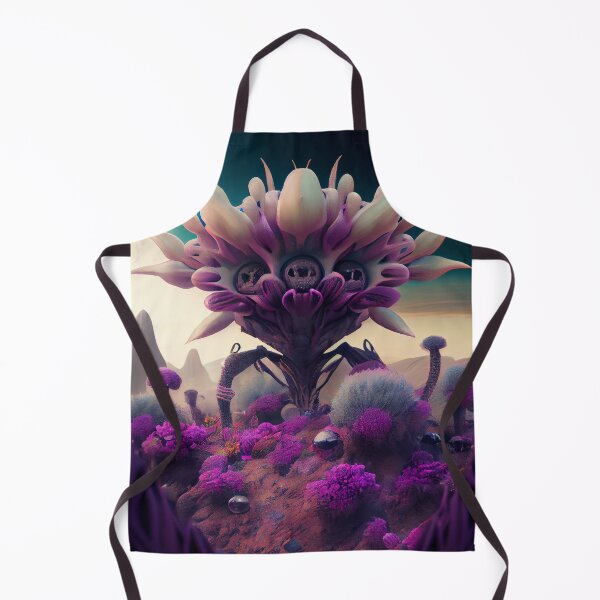 Artikelvorschau, Huge Alien Flower in Alien Flora in Space Digital Painting entworfen und verkauft von CodeAndColors.