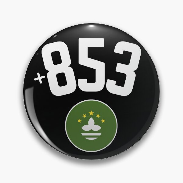 Item preview, MACAO Macau country code +853 phone dialing badge designed and sold by LeddsoDello.