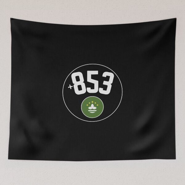 Item preview, MACAO Macau country code +853 phone dialing badge designed and sold by LeddsoDello.