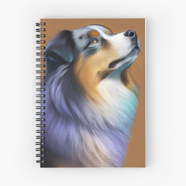 Item preview, Australian Shepherd, acrylic drawing, Ai Generated Art  designed and sold by ACC .