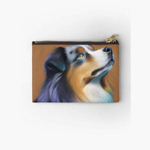 Item preview, Australian Shepherd, acrylic drawing, Ai Generated Art  designed and sold by ACC .
