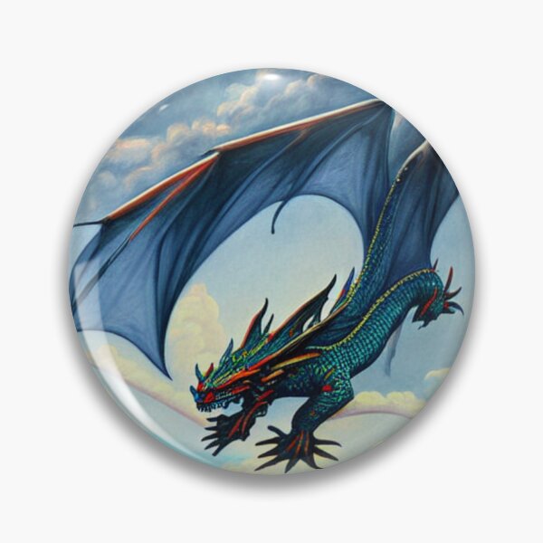 Item preview, Winged Chinese Dragon Painting designed and sold by PlayDifferent ⭐⭐⭐⭐⭐.
