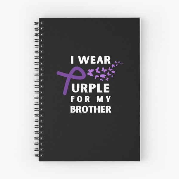 Item preview, Brother Epilepsy Awareness Month Seizure October November 17th Cancer Survivor Purple Ribbon Cancer Support Hope Love Mental Health Depression Anxiety Inspirational Motivational Gift Idea designed and sold by EpsilonEridani.