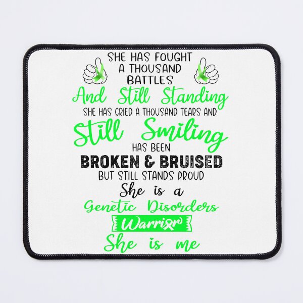 Item preview, Genetic Disorders Warrior SHE IS ME - Support Genetic Disorders Fighter Gifts designed and sold by Berriosly.
