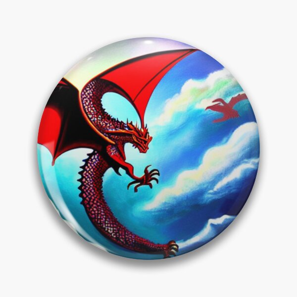 Item preview, Winged Red Chinese Dragon designed and sold by PlayDifferent ⭐⭐⭐⭐⭐.