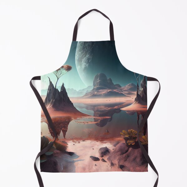 Artikelvorschau, Cool Alien Planet Desert in Space Digital Painting entworfen und verkauft von CodeAndColors.