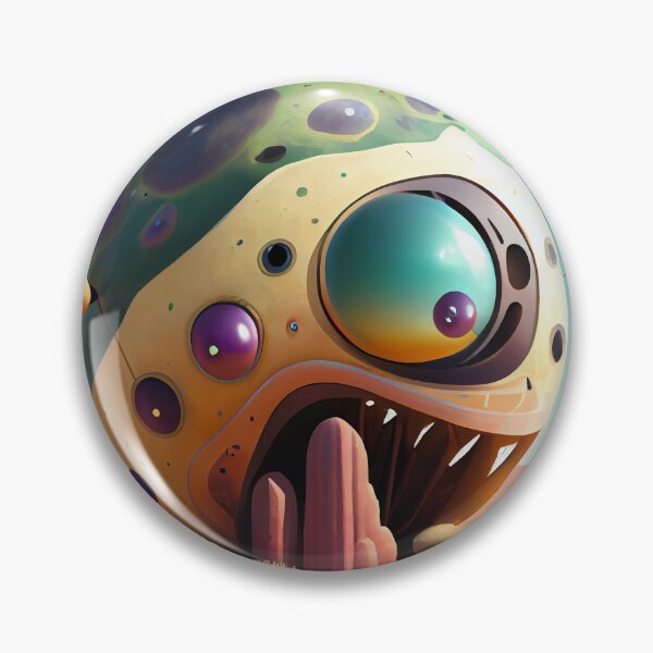 Artikelvorschau, Cool Spherical Alien Home Digital Painting entworfen und verkauft von CodeAndColors.