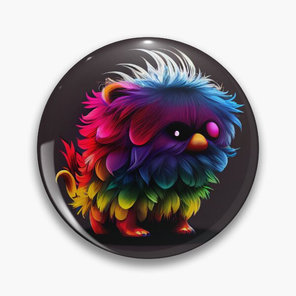 Artikelvorschau, Cute Small Rainbow Creature Drawing Digital Painting entworfen und verkauft von CodeAndColors.
