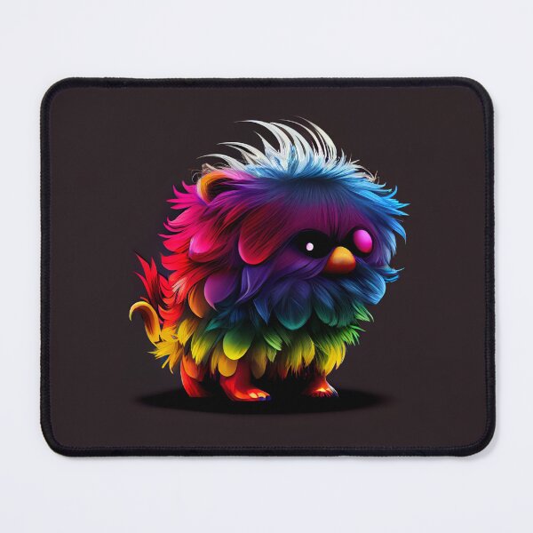 Item preview, Cute Small Rainbow Creature Drawing Digital Painting designed and sold by CodeAndColors.