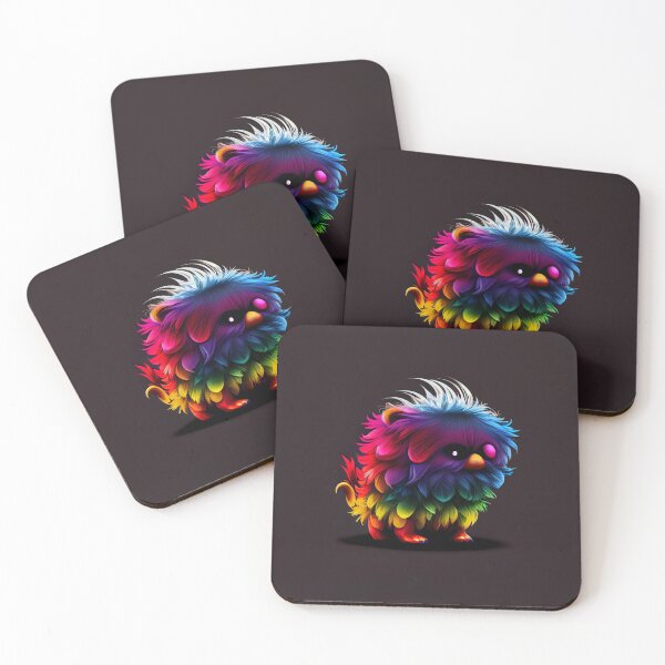 Item preview, Cute Small Rainbow Creature Drawing Digital Painting designed and sold by CodeAndColors.