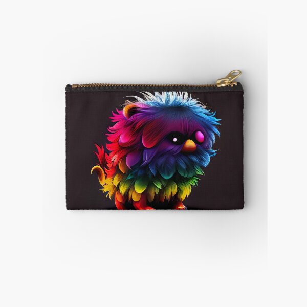Item preview, Cute Small Rainbow Creature Drawing Digital Painting designed and sold by CodeAndColors.
