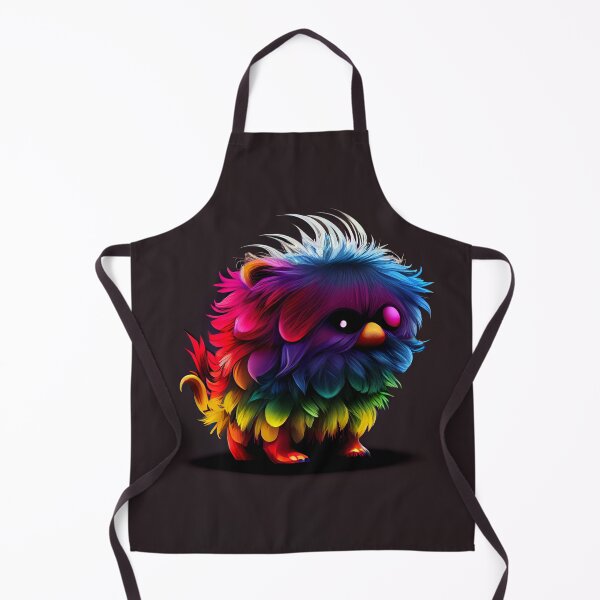 Item preview, Cute Small Rainbow Creature Drawing Digital Painting designed and sold by CodeAndColors.