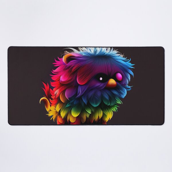 Item preview, Cute Small Rainbow Creature Drawing Digital Painting designed and sold by CodeAndColors.