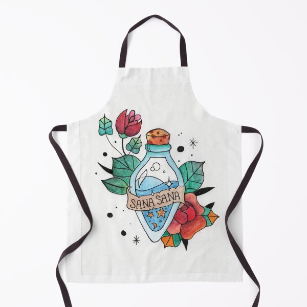 Aperçu de l'œuvre Sana Sana Tattoo art flash Potion Bouteille créée et vendue par TainaGal.