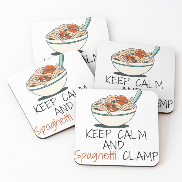 Item preview, Keep Calm And Spaghetti Clamp designed and sold by Esc4n0r.