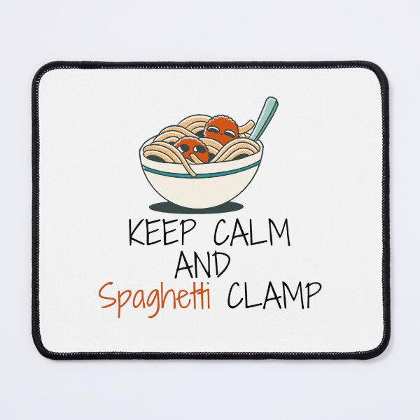 Item preview, Keep Calm And Spaghetti Clamp designed and sold by Esc4n0r.