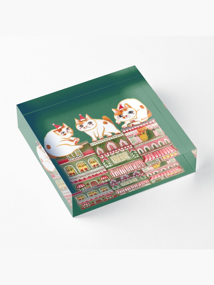 Alternate view of Catsmas Townhouse Acrylic Block