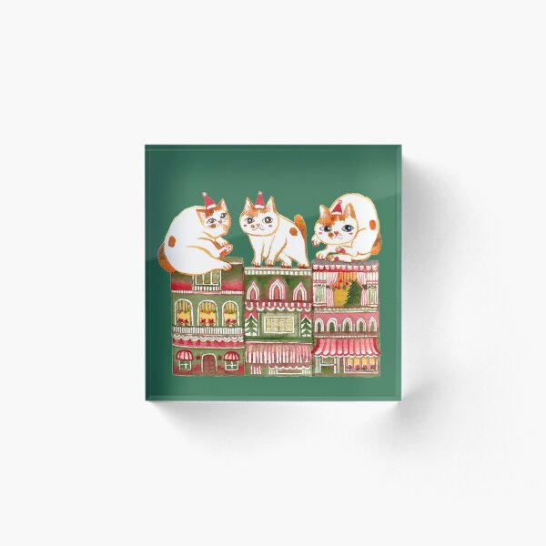 Catsmas Townhouse Acrylic Block