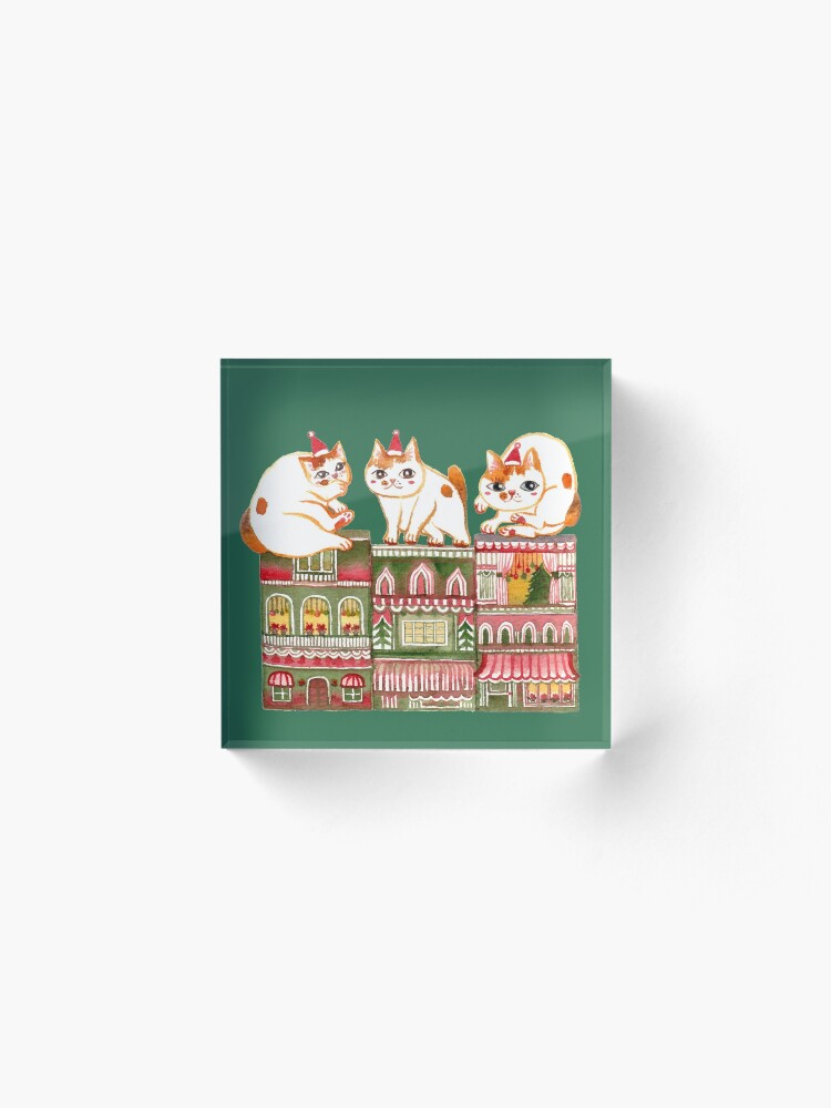 Alternate view of Catsmas Townhouse Acrylic Block