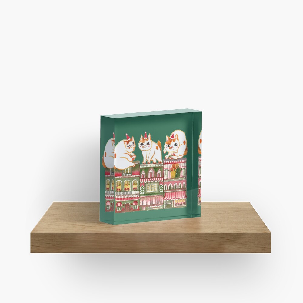 Catsmas Townhouse Acrylic Block