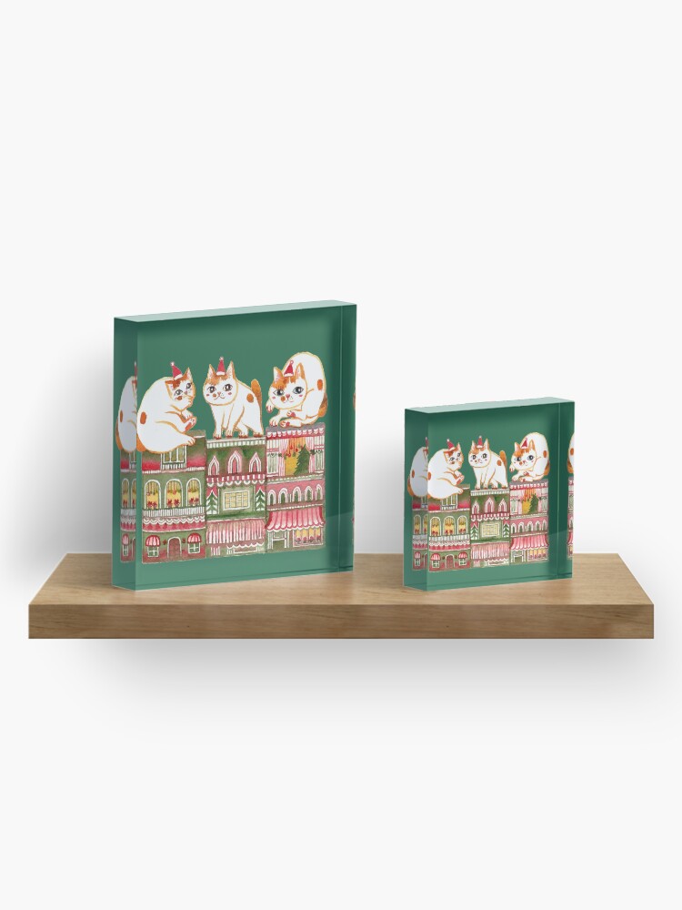 Alternate view of Catsmas Townhouse Acrylic Block