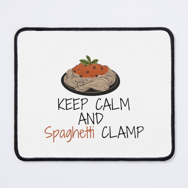 Item preview, Keep Calm And Spaghetti Clamp designed and sold by Esc4n0r.