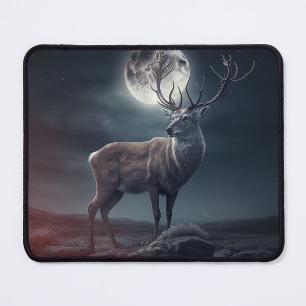 Item preview, Stag In The Moonlight designed and sold by UbeeU-Pixels.